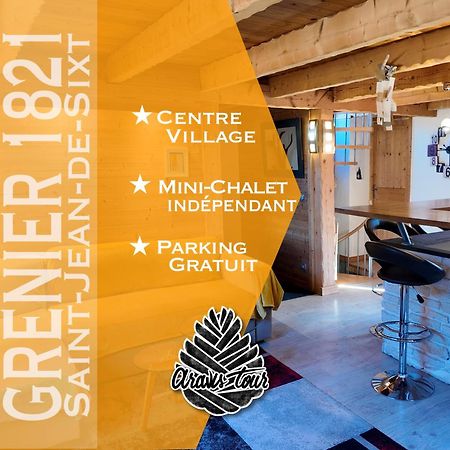 Le Grenier 1821 - Mini Chalet - Centre Village - Aravistour Сен-Жан-де-Сикст Экстерьер фото